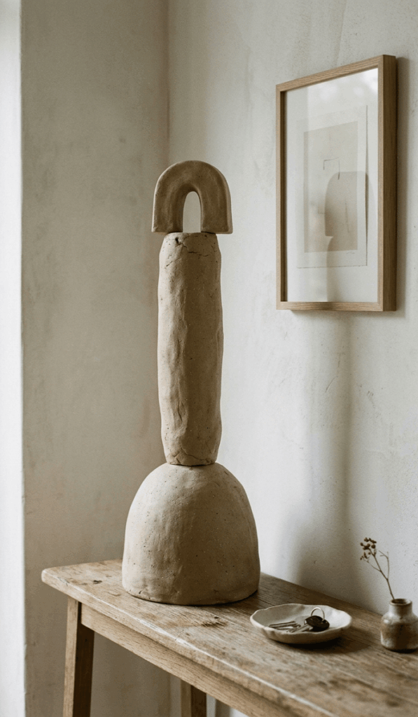 Tall Architectural Clay Totem Ideas