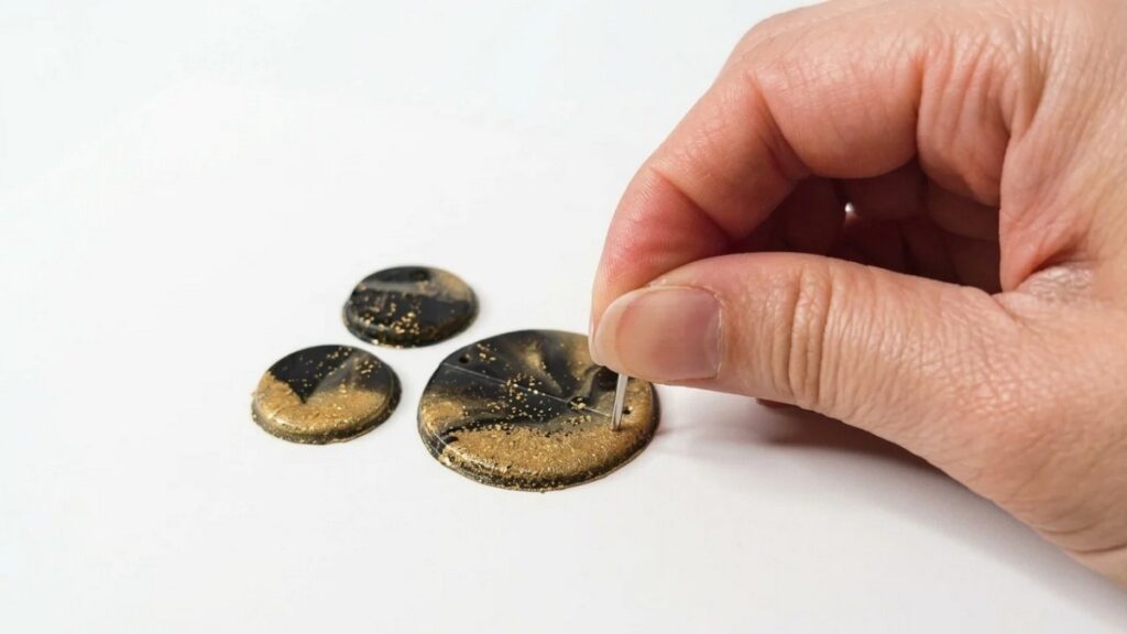 Tortoise Shell Polymer Earrings 4