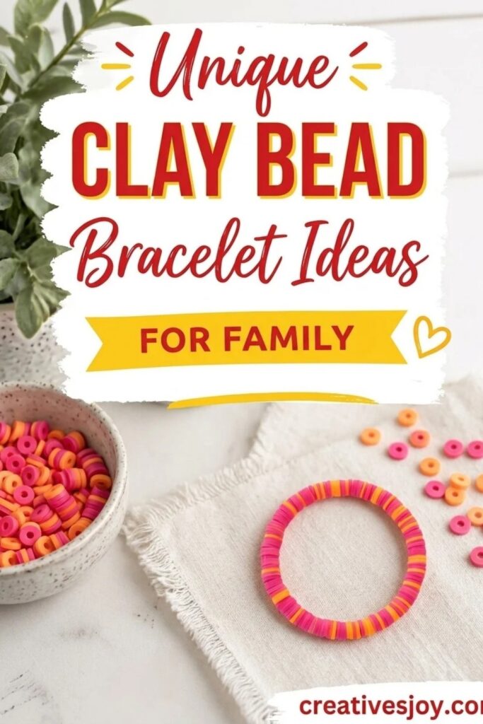 Unique Clay Bead Bracelet Ideas For Family