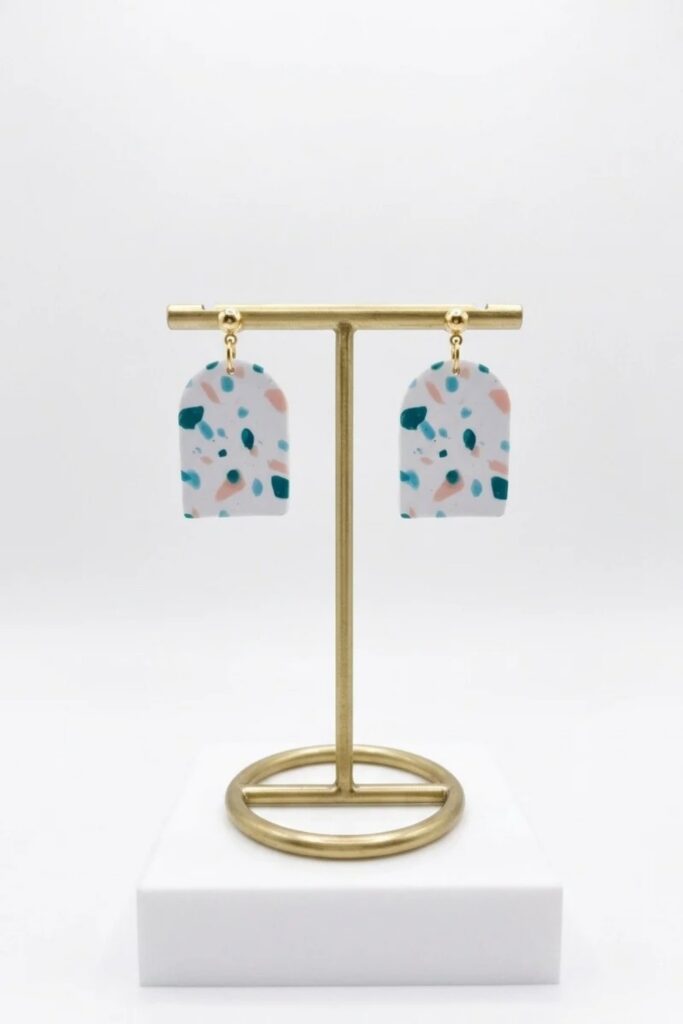 Unique Polymer Clay Earrings Final Image