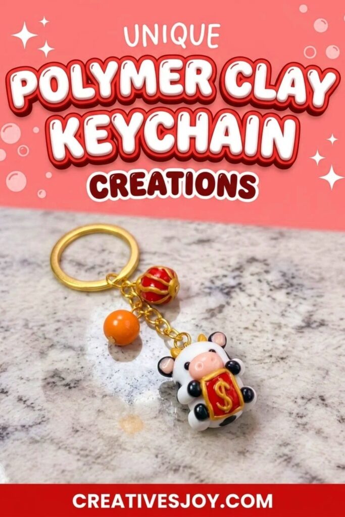Unique Polymer Clay Keychain Creations