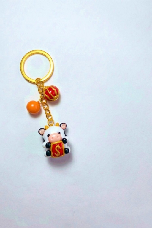 Unique Polymer Clay Keychain Image