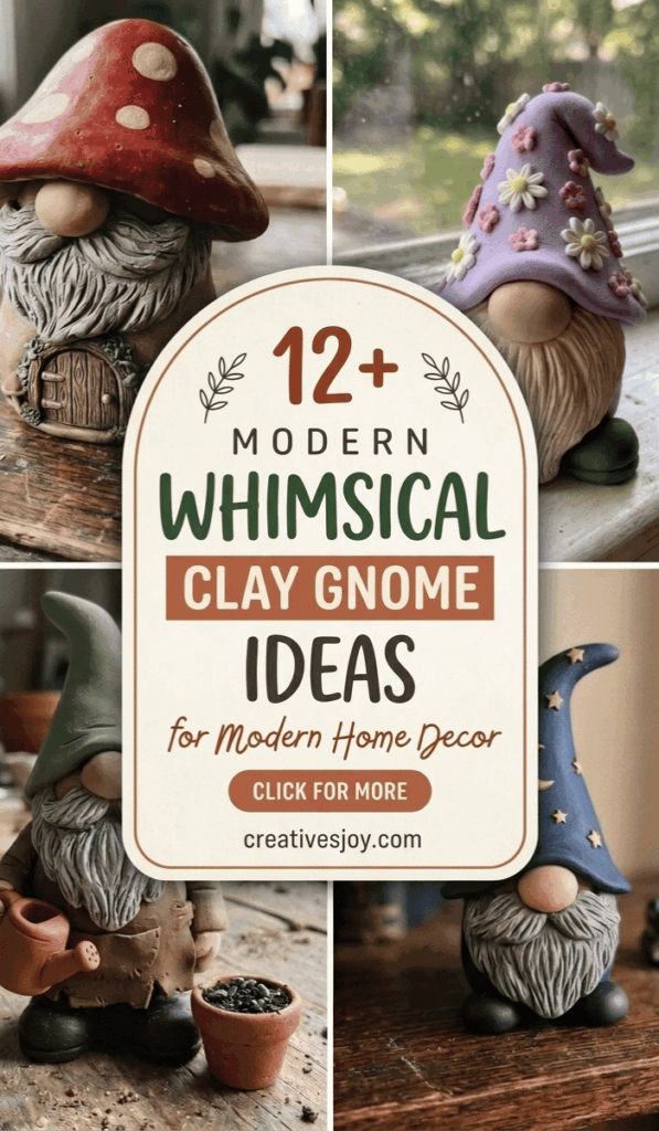 Whimsical Clay Gnome Ideas for Home Decor