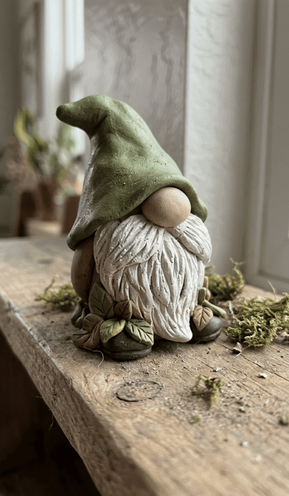 Whimsical Woodland Clay Gnome Decor